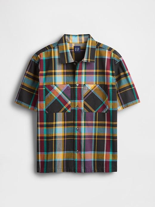 Mixed Plaid Oxford Shirt Product Image