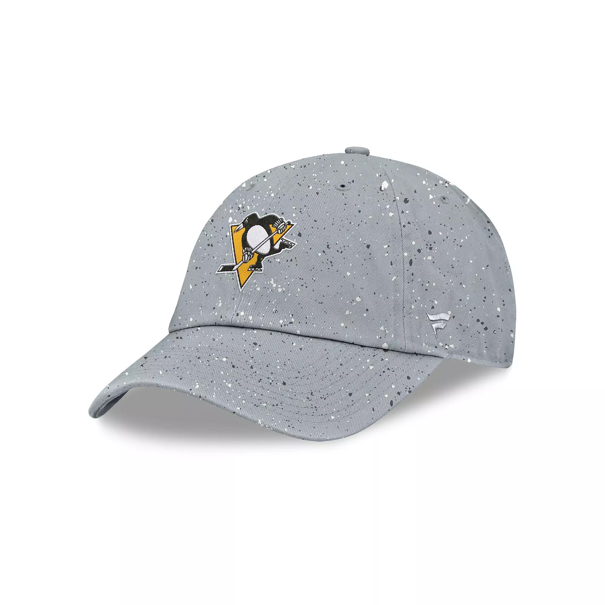 Women's Fanatics Gray Pittsburgh Penguins Heritage Snow Day Speckle Adjustable Hat, Grey Product Image