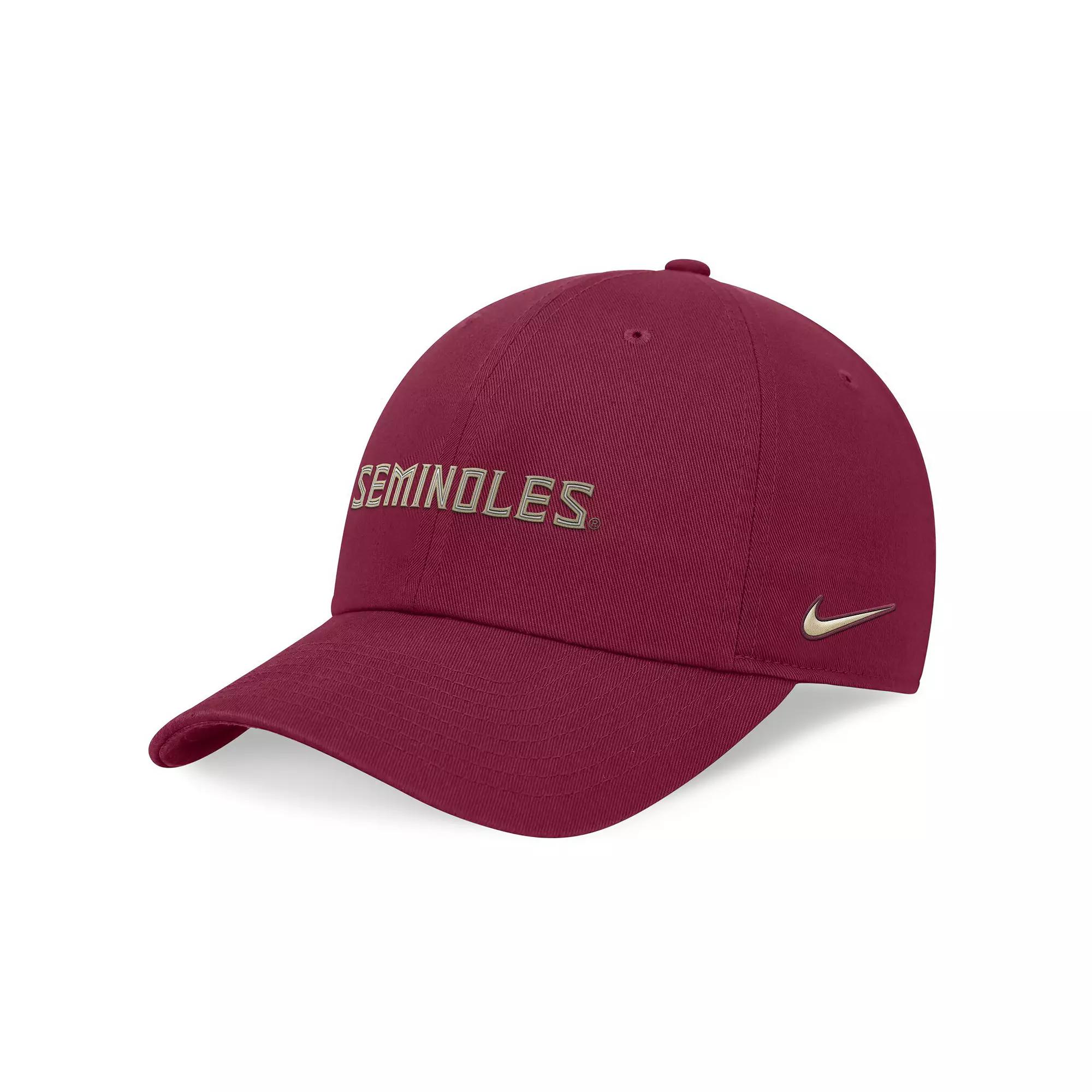 Men's Nike Garnet Florida State Seminoles 2024 On-Field Club Adjustable Hat,  Product Image
