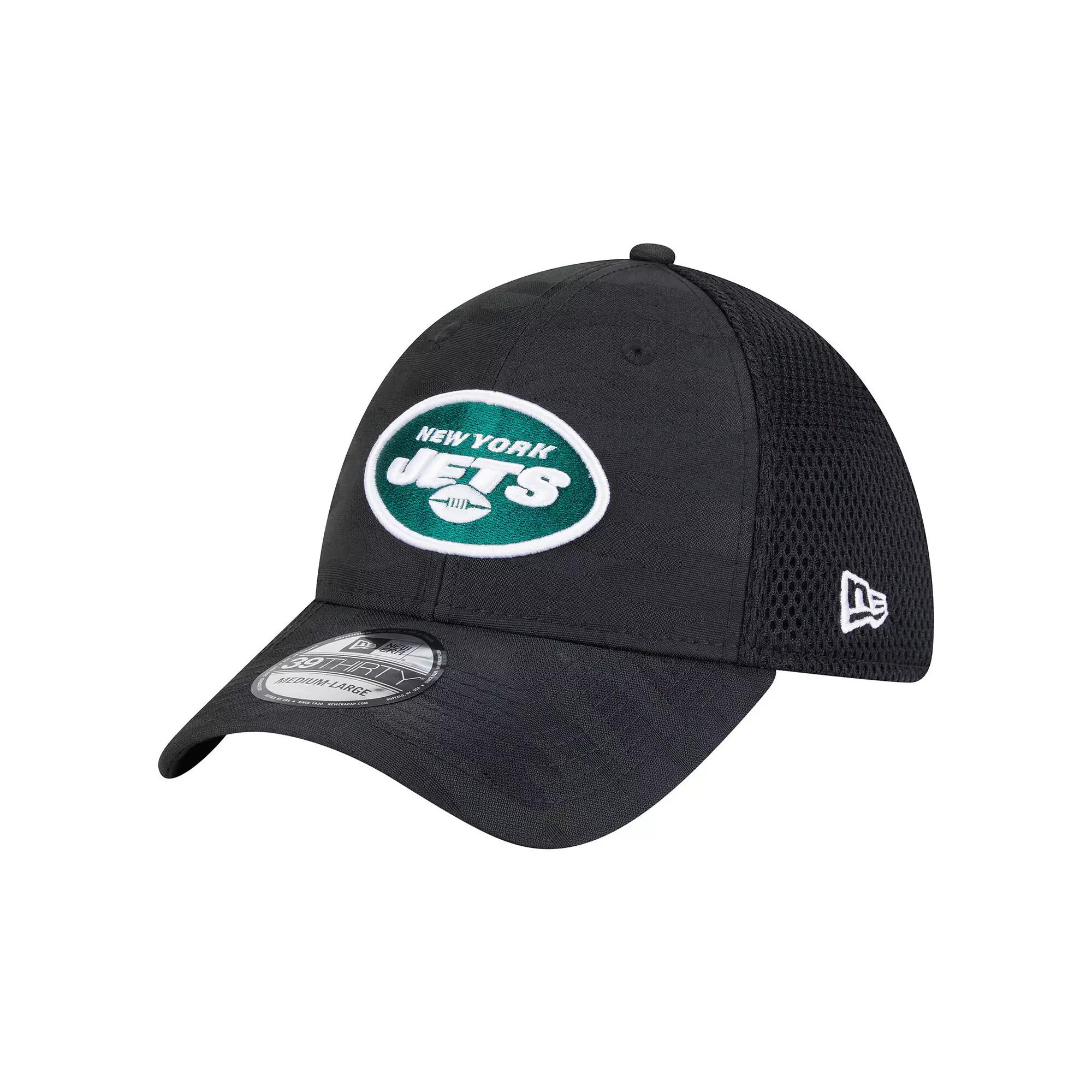 Men's New Era Black New York Jets Active Camo 39THIRTY Flex Hat,  Product Image