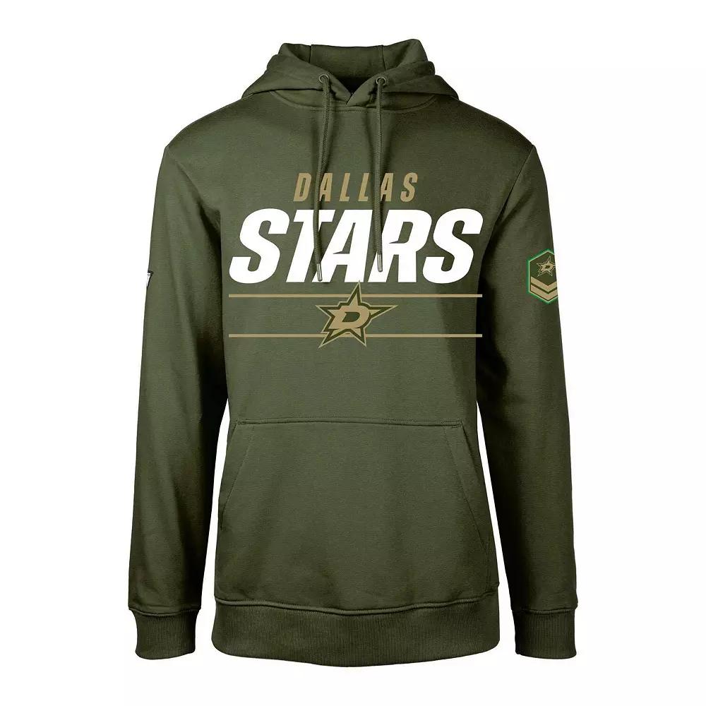 Men's Levelwear Olive Dallas Stars Delta Podium Fleece Pullover Hoodie,  Product Image