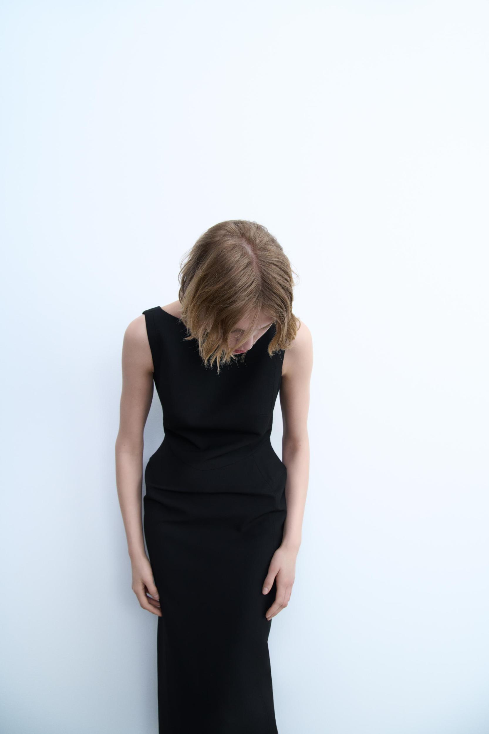 SLIT MIDI DRESS ZW COLLECTION Product Image