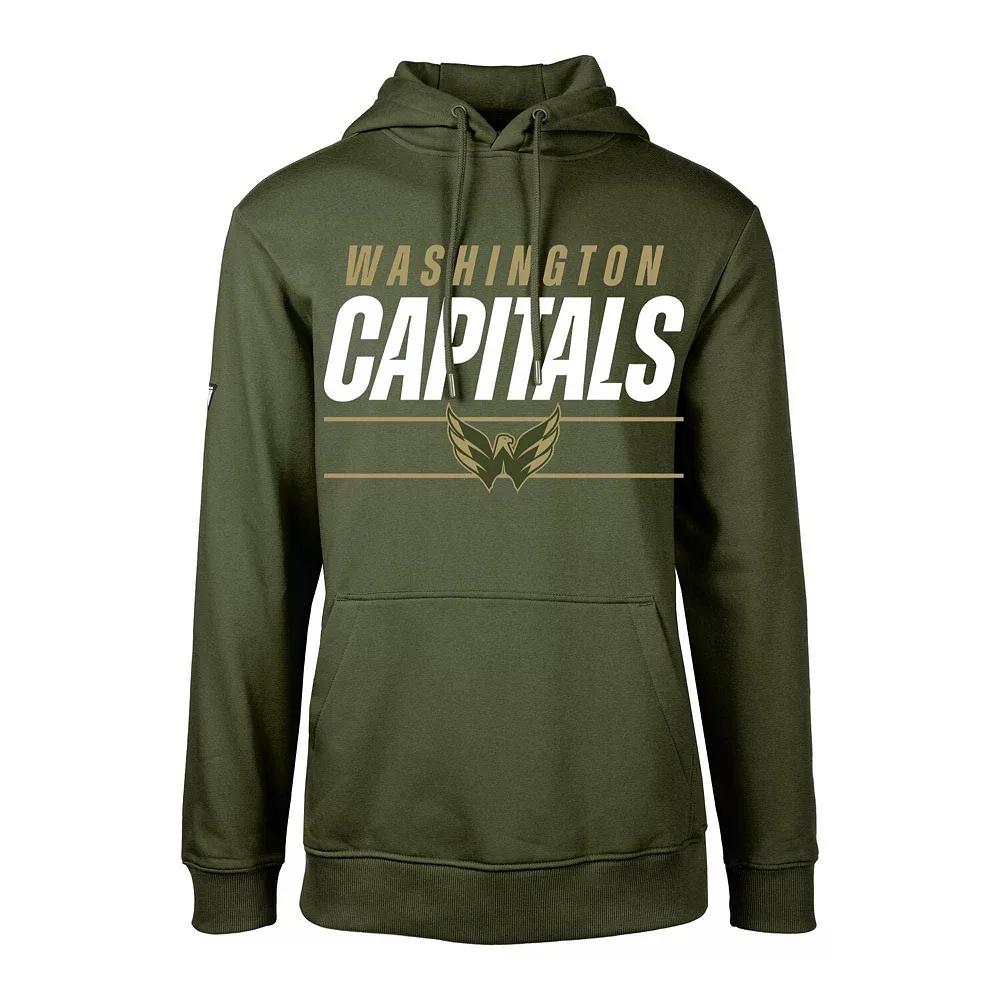 Youth Levelwear Olive Washington Capitals Podium Fleece Pullover Hoodie, Boy's,  Product Image