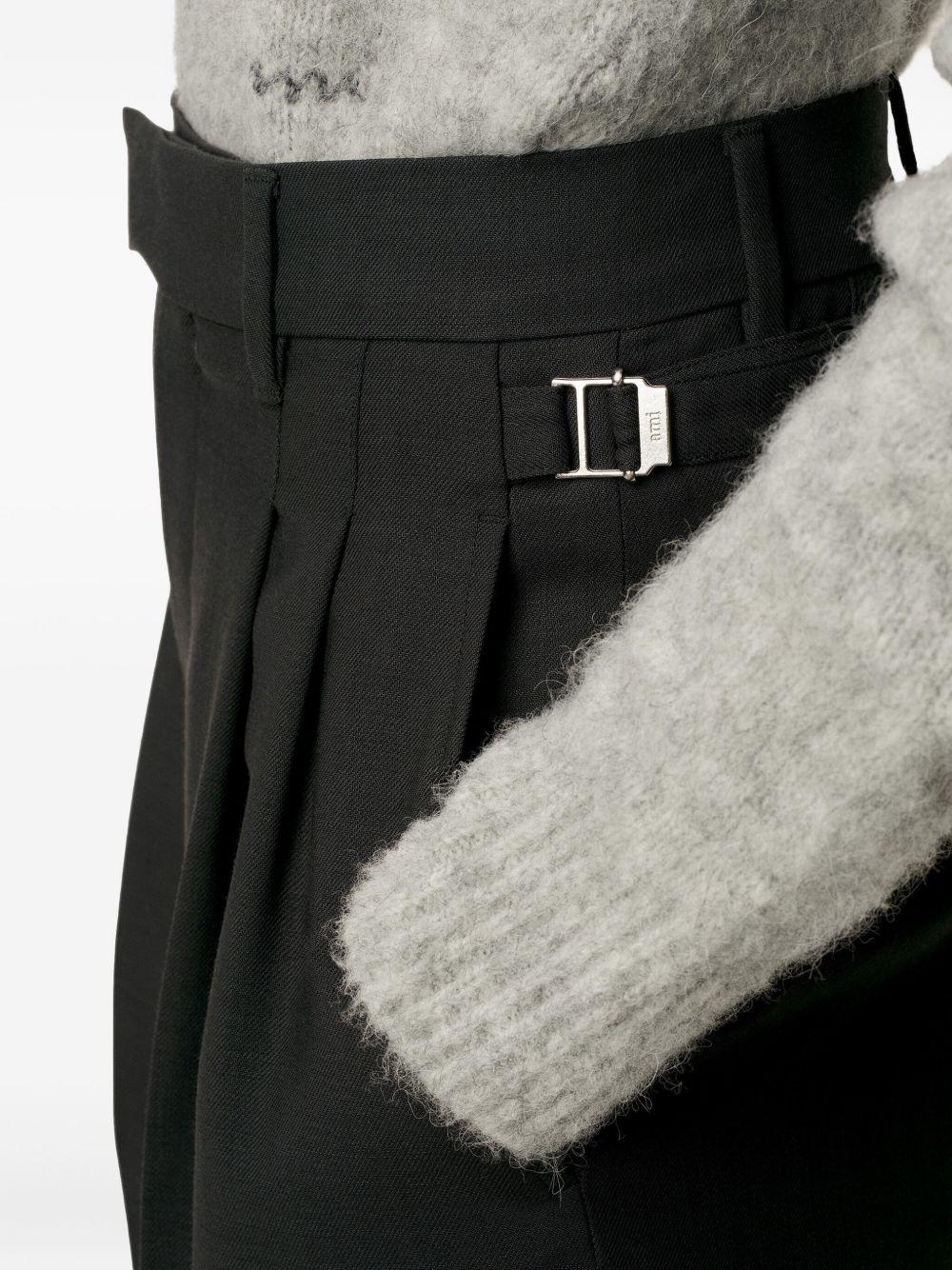 pleated high-waist trousers Product Image