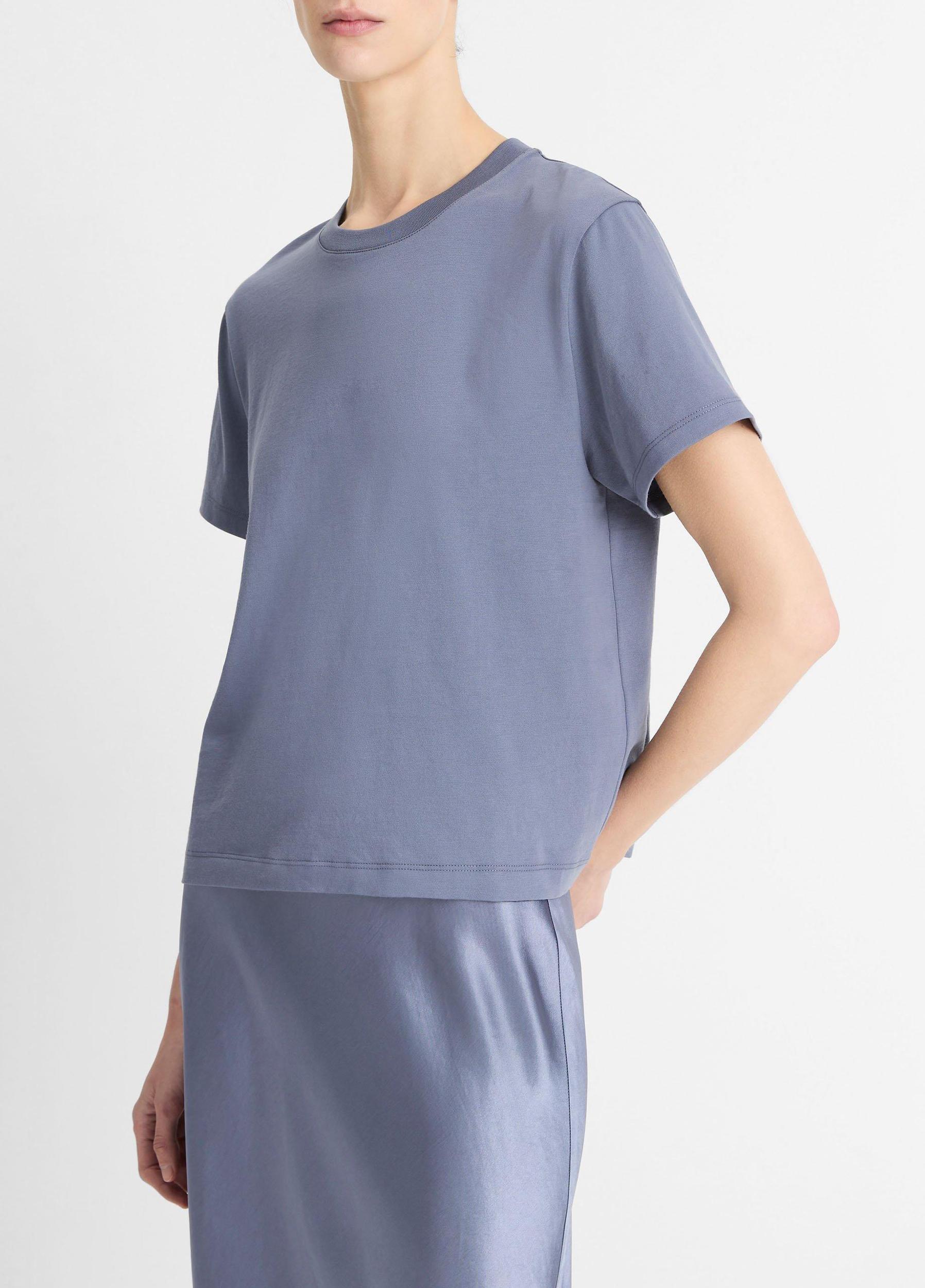 Pima Cotton Crew Neck T-Shirt Product Image