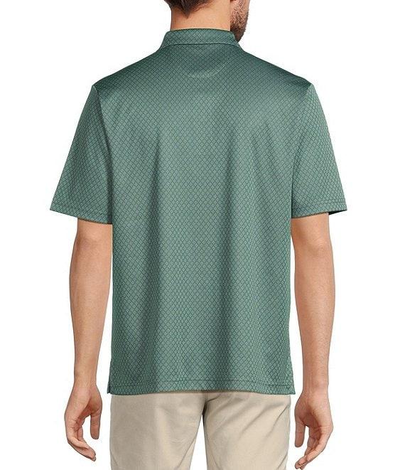 Roundtree & Yorke Big & Tall Performance Diamond Jacquard Polo Shirt Product Image