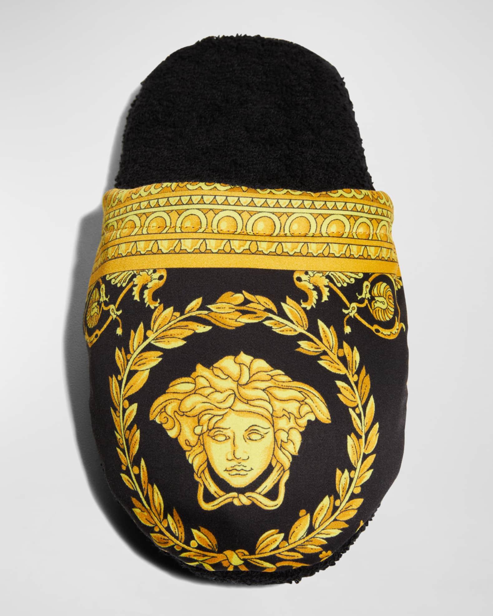 Men's Barocco-Print Mule Slippers Product Image