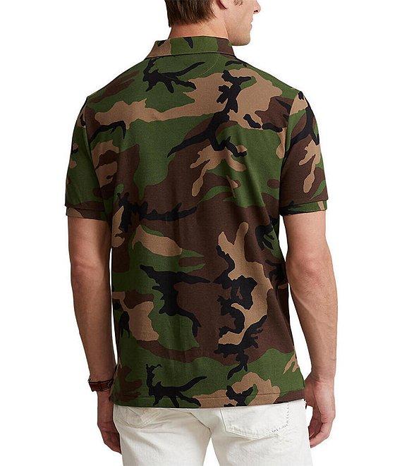 Polo Ralph Lauren Classic-Fit Camo Mesh Short-Sleeve Polo Shirt Product Image
