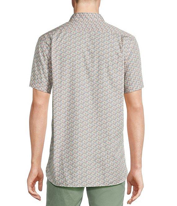 Cremieux Blue Label Tropical Floral Print Short Sleeve Woven Shirt Product Image