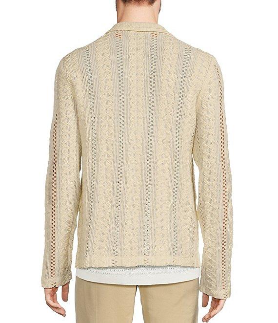 Murano Crocodile World Collection Slim Fit Pointelle Shirt Jacket Product Image