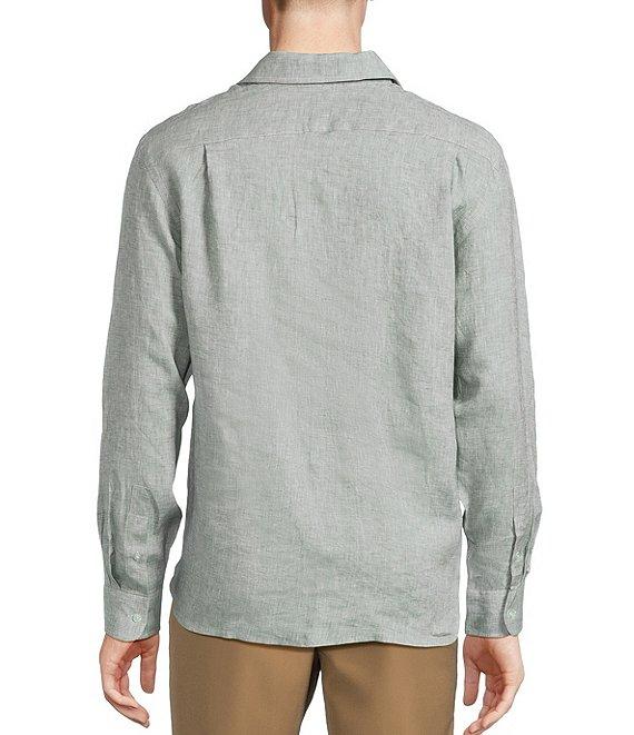 Daniel Cremieux Signature Label Albini Solid Linen Long Sleeve Woven Shirt Product Image