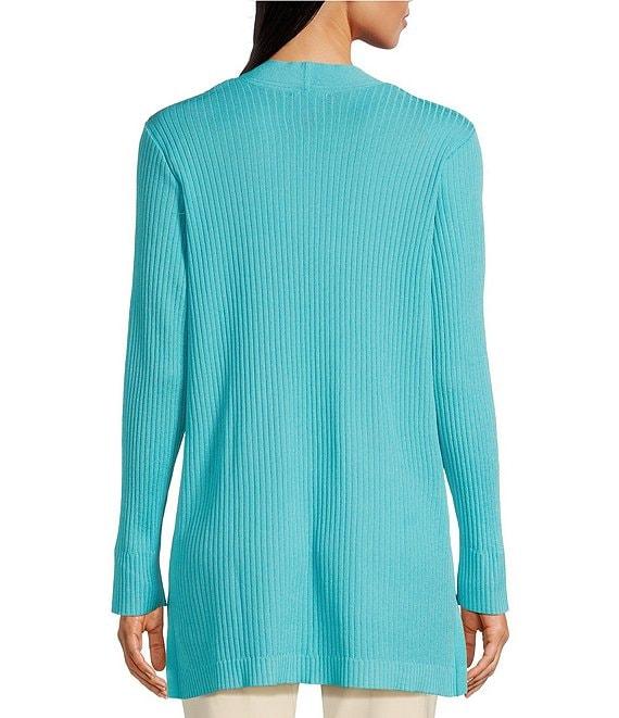 Jones New York Malibu Yarn Long Sleeve Open Front Ribbed Cardigan Product Image