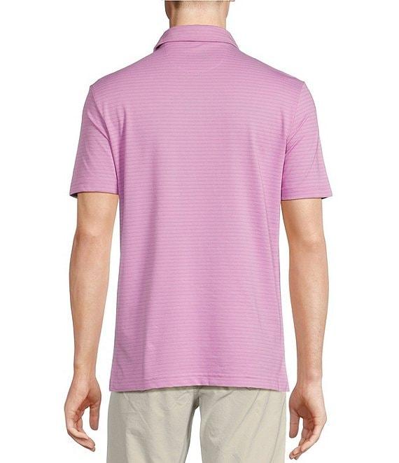 Cremieux Blue Label Stripe Performance Stretch Short Sleeve Golf Polo Shirt Product Image
