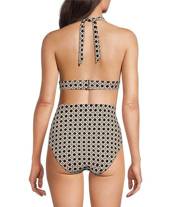 Alex Marie Signature Sculpt Geo Lattice High Waist Swim Bottom Product Image