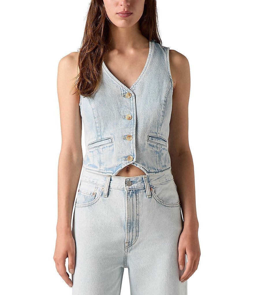 Levi's® Ardmore Cropped Denim Vest Product Image