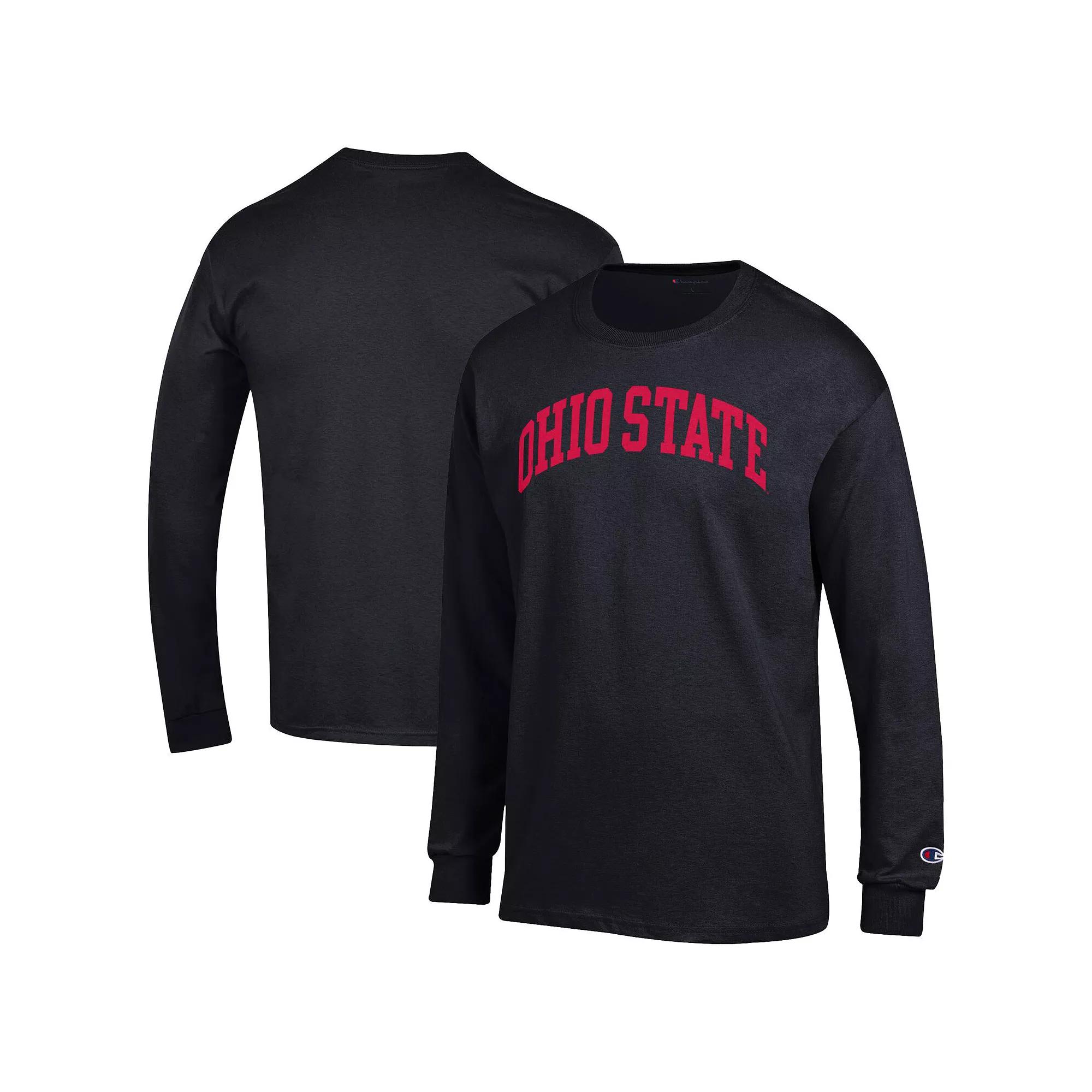 Men's Champion Black Oklahoma Sooners Basic Arch Long Sleeve T-Shirt,  Product Image