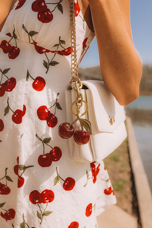 Merci Mon Cherry Keychain Bag Charm Product Image