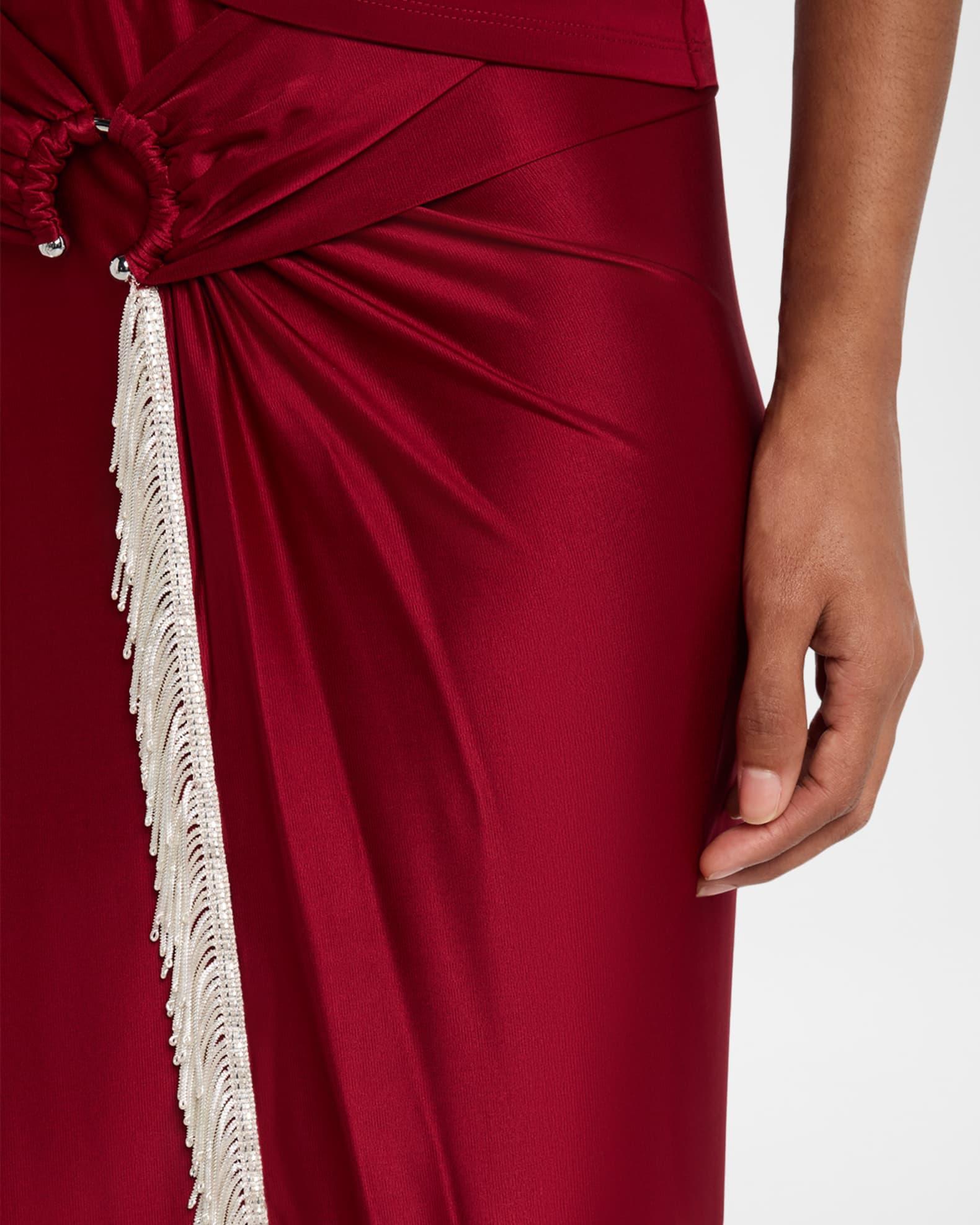 Fringed Maxi Wrap Skirt Product Image
