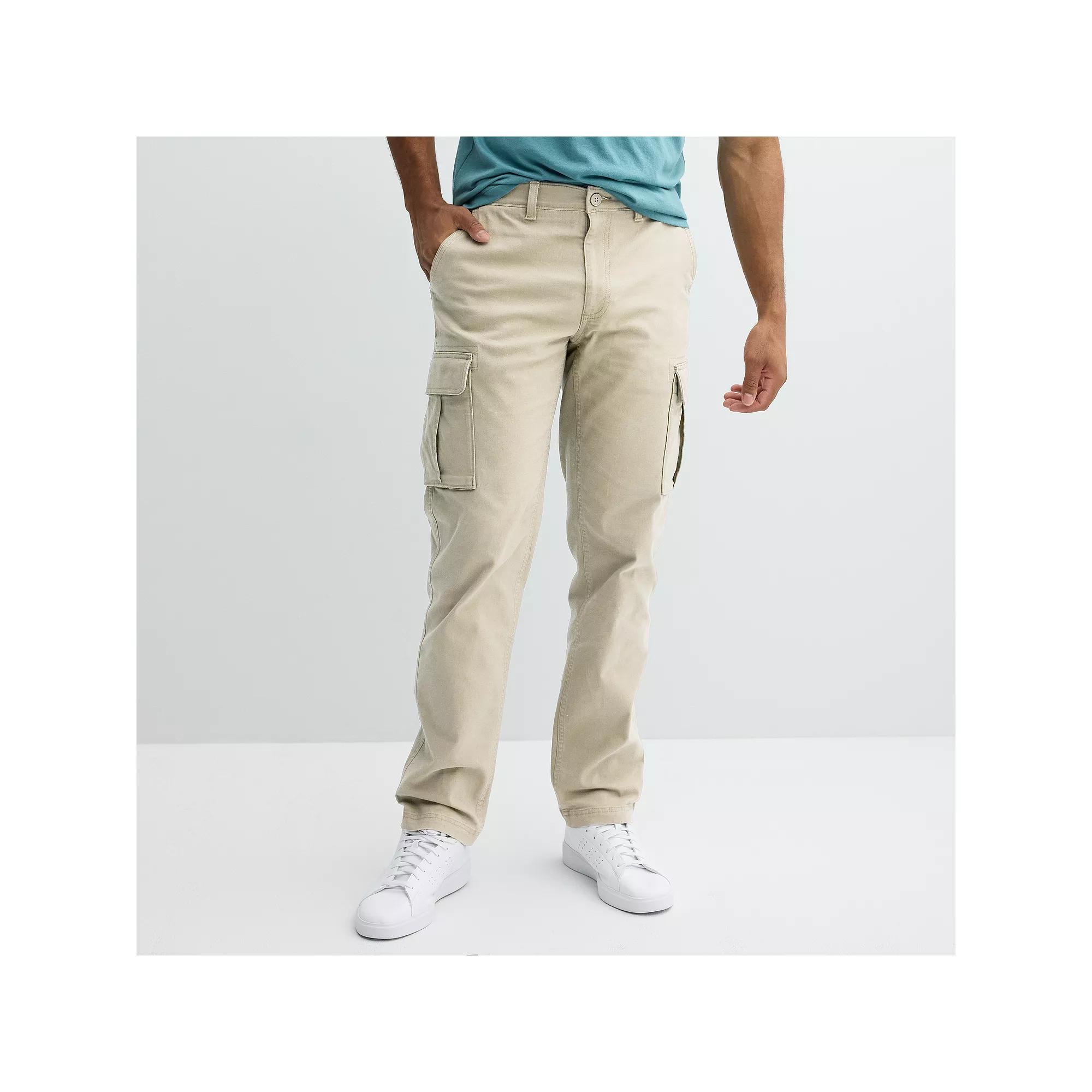 Men's Sonoma Goods For Life® Canvas Cargo Pants, Size: 40 X 32, Brown Product Image