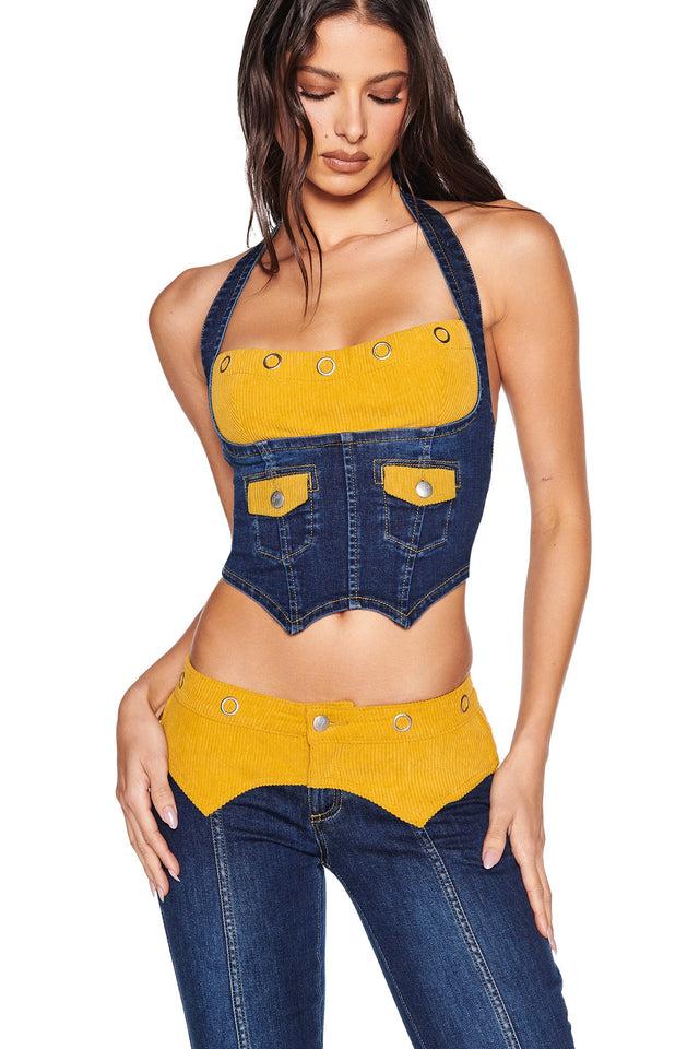 TOMMIE CORSET - DARK WASH Product Image