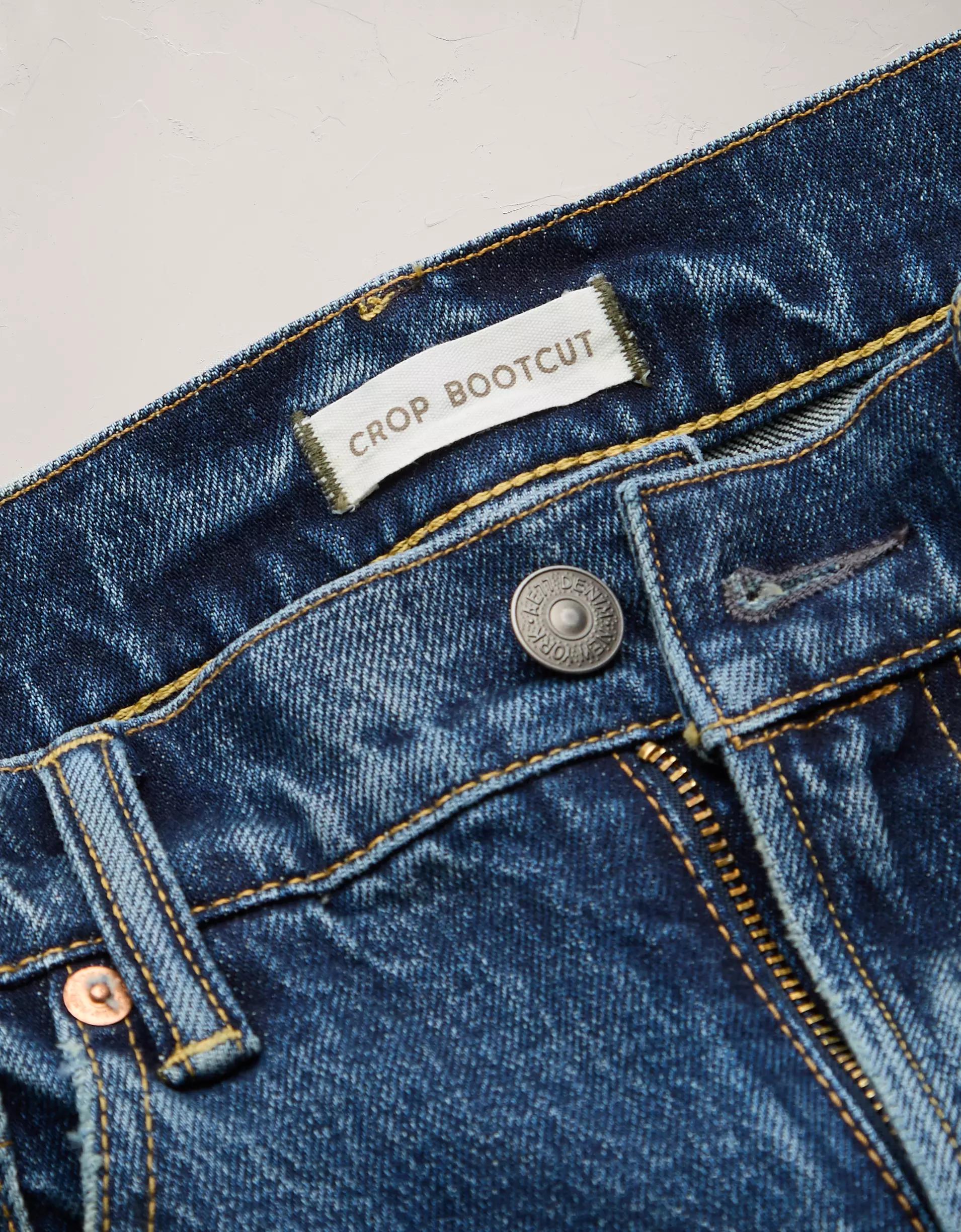 AE77 Premium Bootcut Crop Jean Product Image