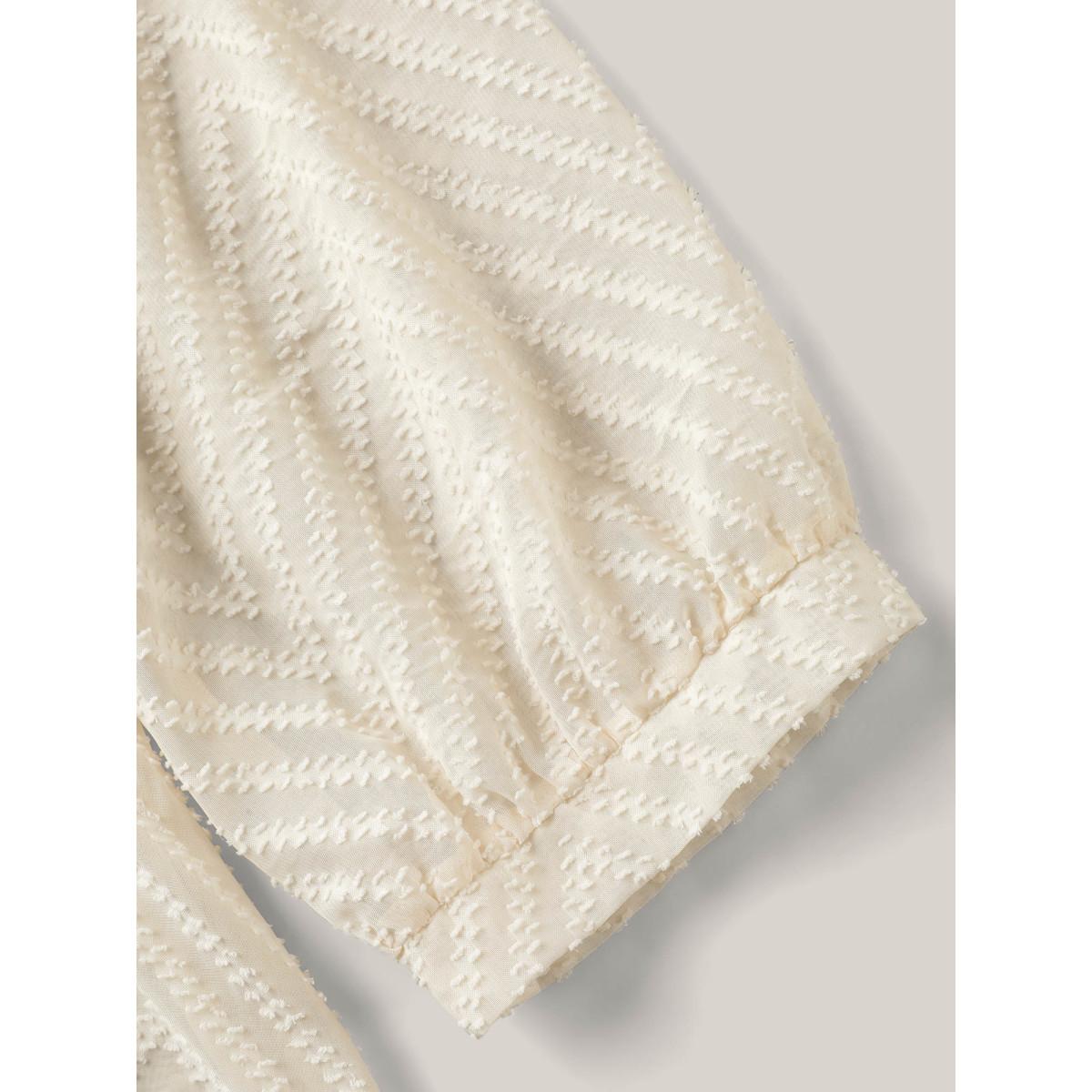 Plus Size Textured Sheer Tied High-Low Kimono Women Beige Resort Tie knot Bodycon Vacation Kimonos BloomChic 18-20/2X Product Image