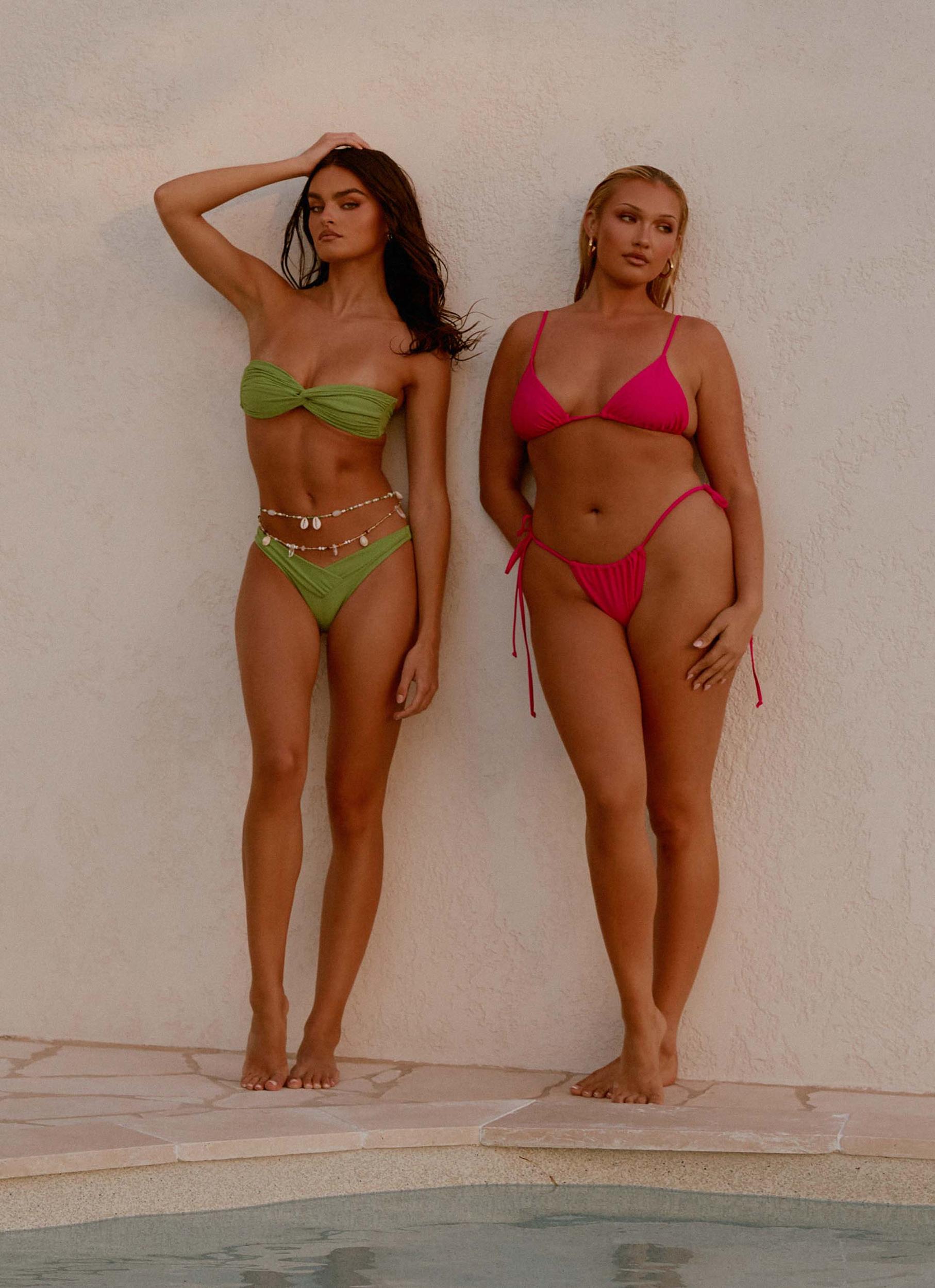 Calista Bikini Bottoms - Pink Product Image