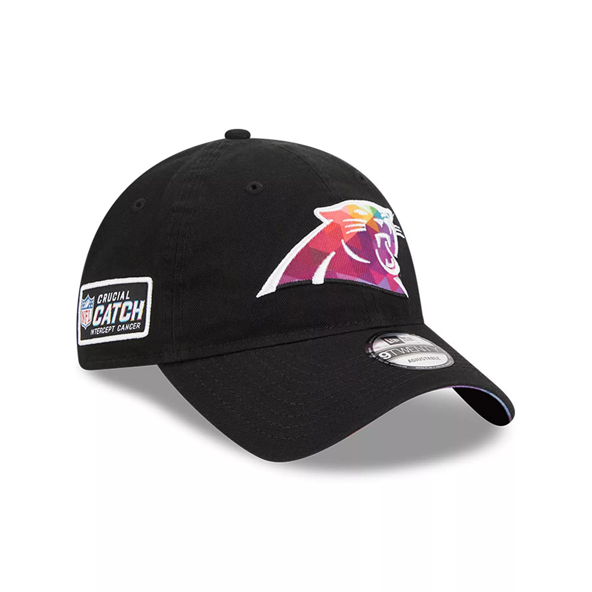 Men's New Era  Black Carolina Panthers 2023 NFL Crucial Catch 9TWENTY Adjustable Hat Product Image