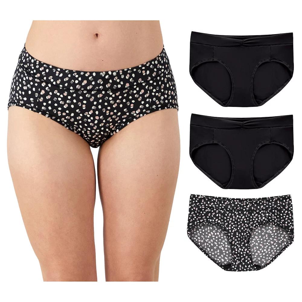 Maidenform 3-Pack Everyday Luxe Bikini Underwear DM3TBK, Womens Brown Eve Blush Product Image