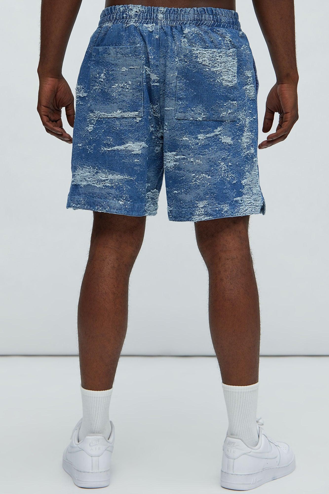 Cloud 9 Textured Warm up Shorts - Light Blue Product Image