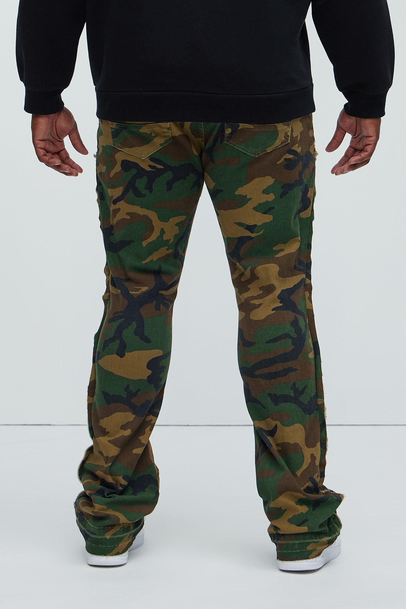 Wait For It Slim Flare Pants - Camouflage Product Image