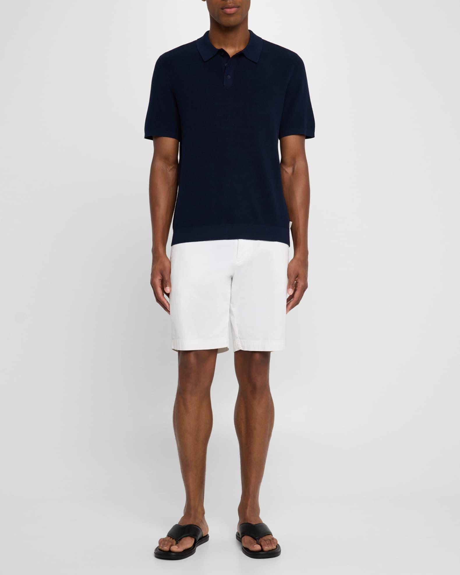 Mens Textured Knit Polo Shirt Product Image