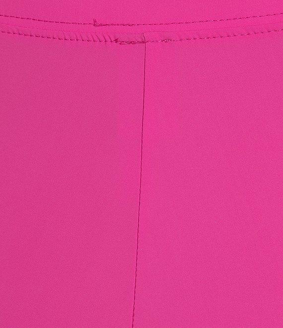 IC Collection Slim Stretch Knit Cropped Pants Product Image