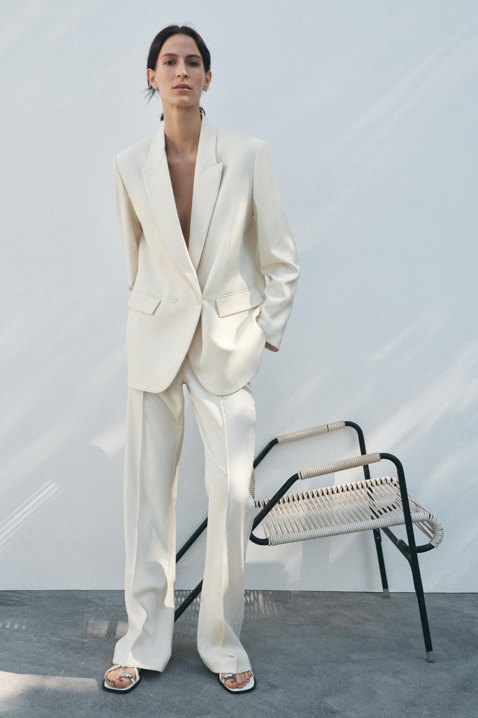 FLARED SEAMED PANTS ZW COLLECTION PANTS Product Image