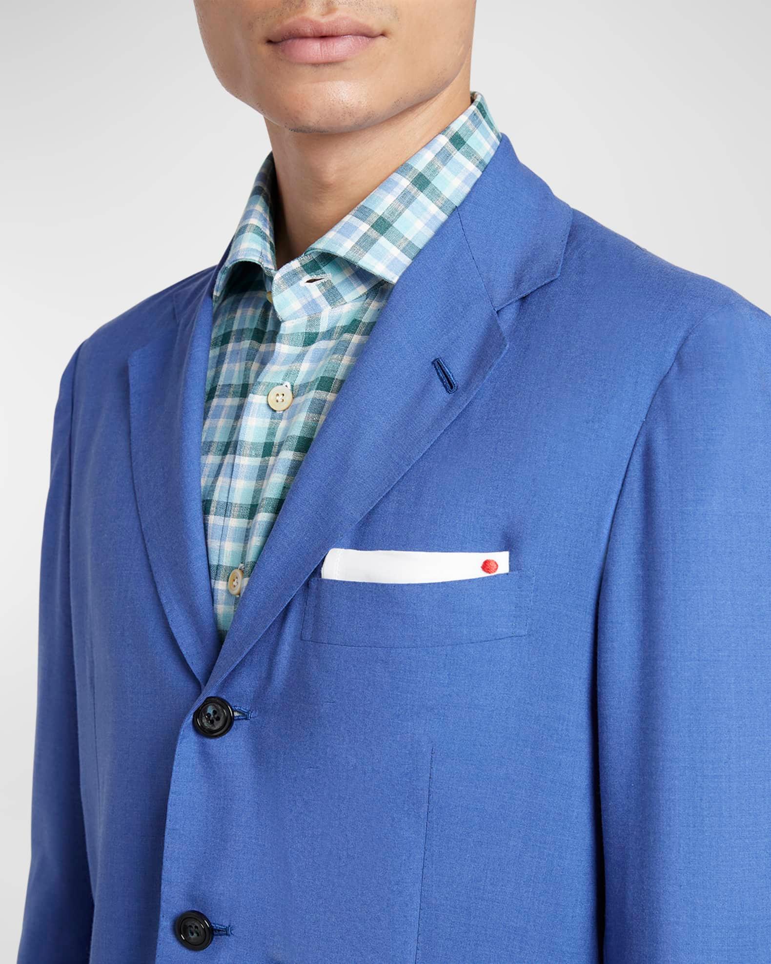 Men's Washed Solid Cashmere-Silk Sport Coat Product Image