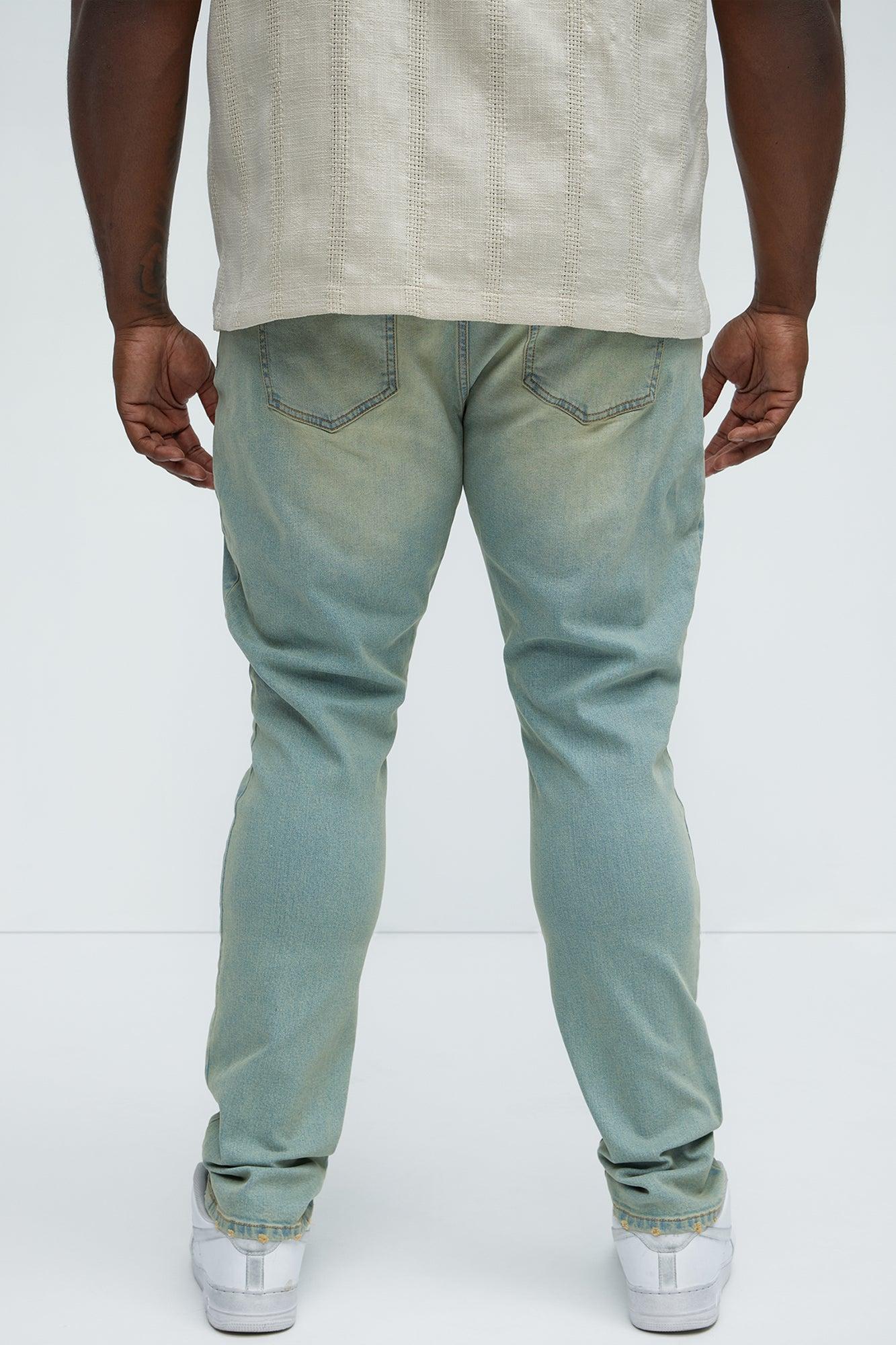 Soho Vintage Stacked Skinny Jeans - Vintage Blue Wash Product Image