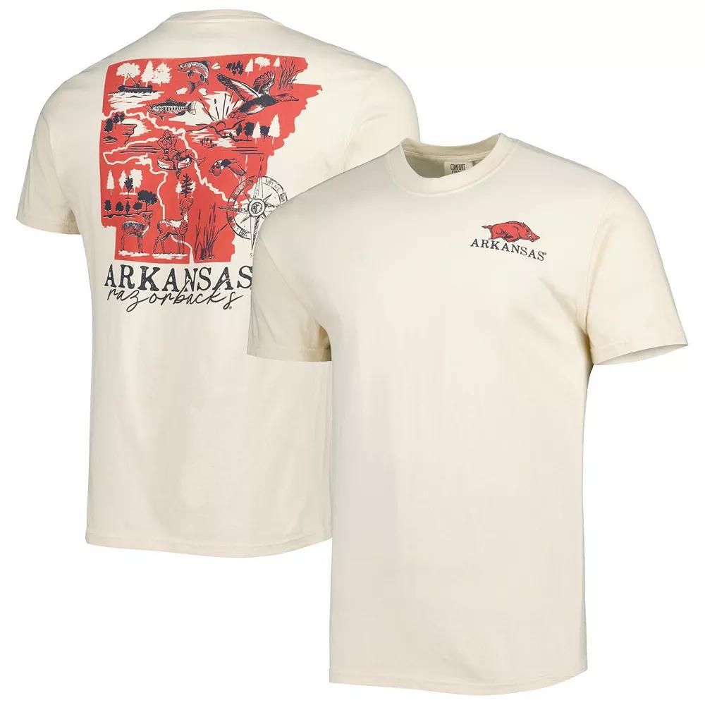Men's Cream Arkansas Razorbacks Hyperlocal T-Shirt, Size: Small, Beige Product Image