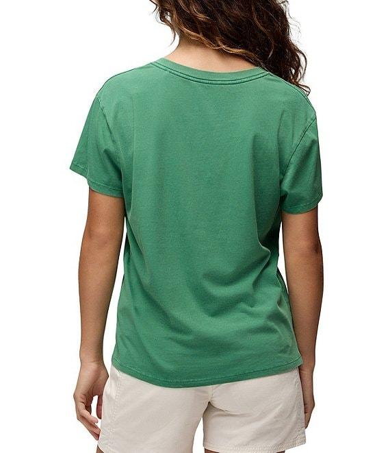 prAna Everyday Organic Cotton Jersey Vintage Wash V-Neck Short Sleeve Tee Product Image