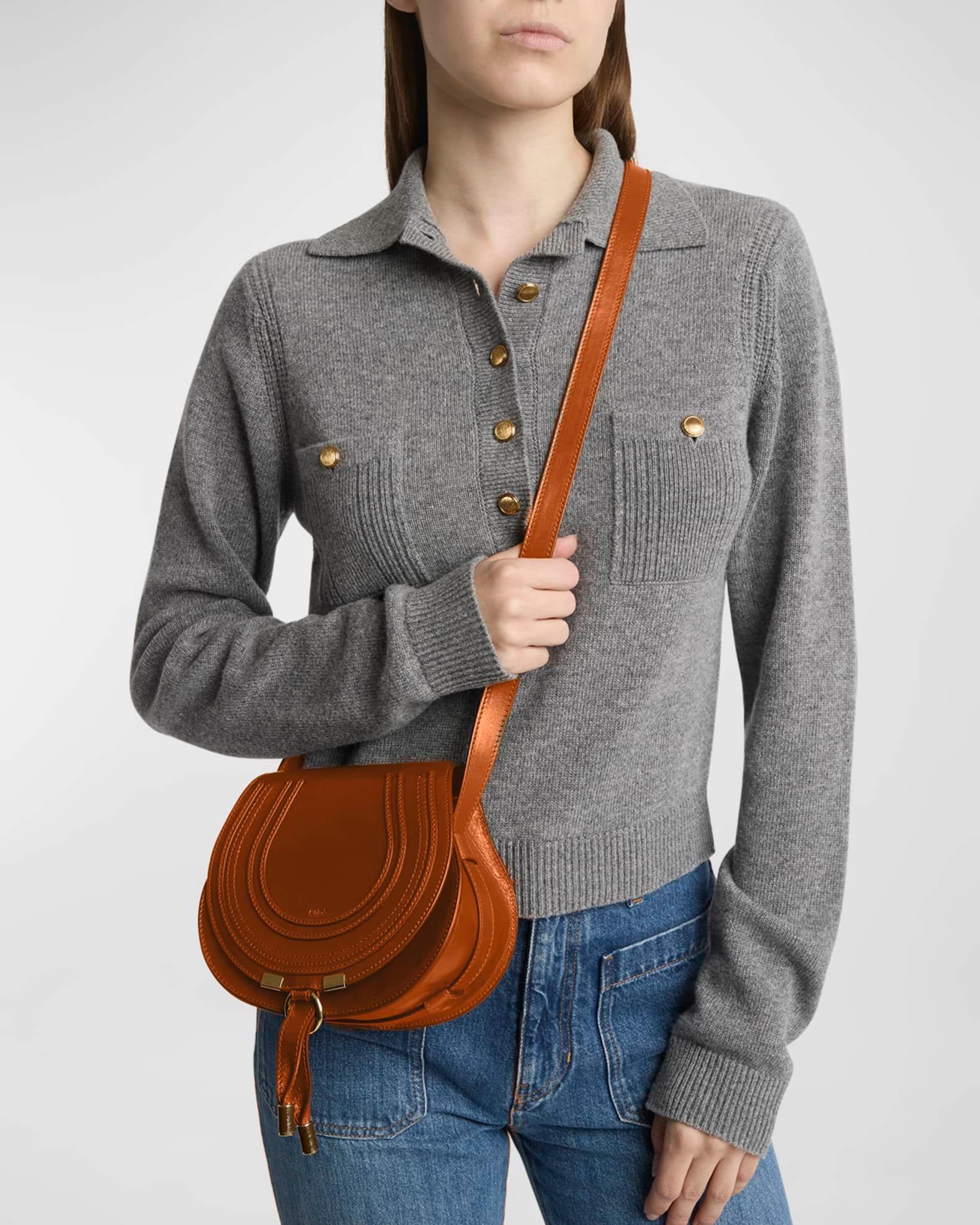 Marcie Small Crossbody Bag in Shiny Calfskin Product Image