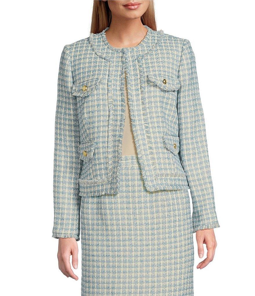 Preston & York Joan Tweed Pencil Lined Skirt Product Image