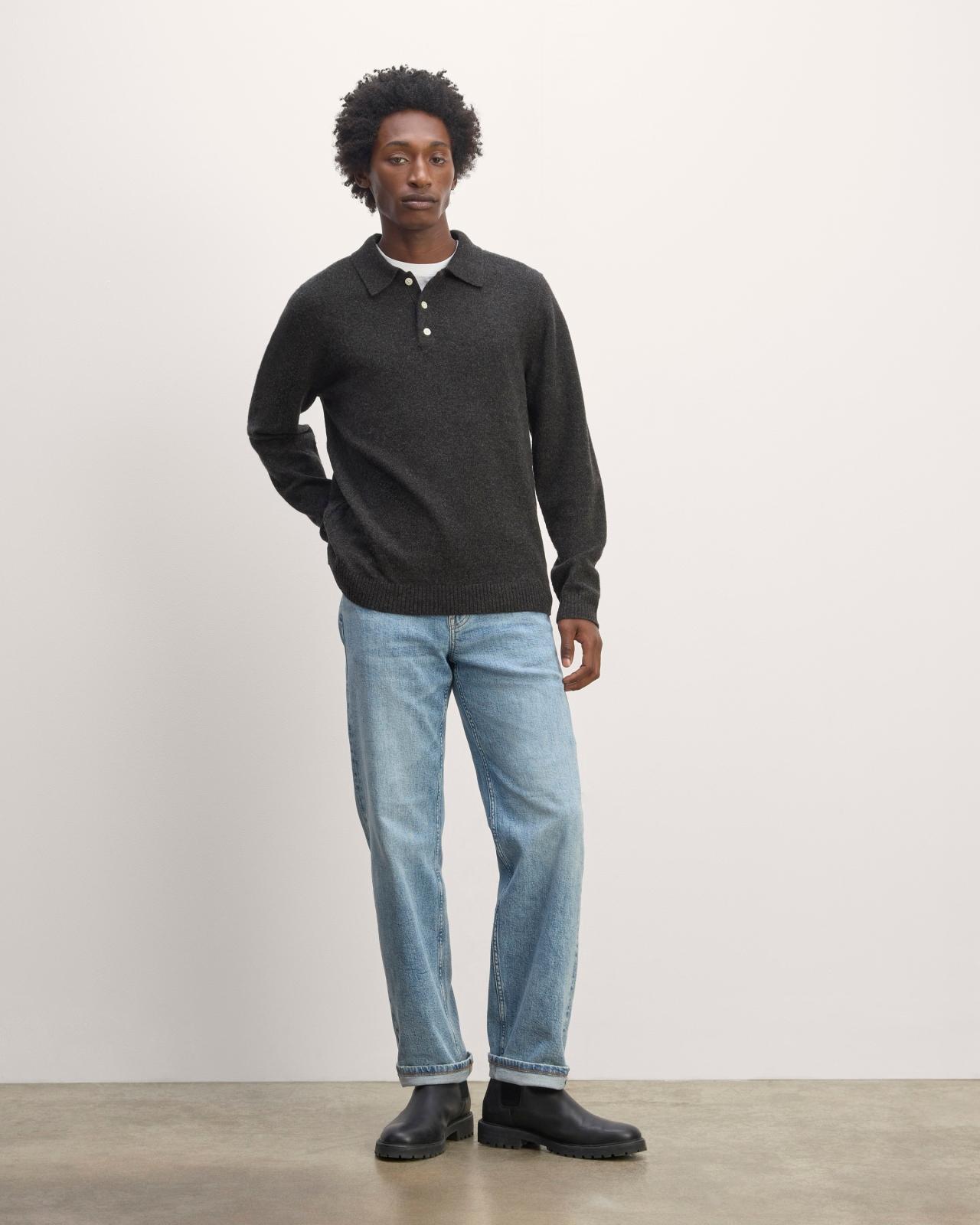 Mens Classic Polo in Luxe Merino T-Shirt by Everlane Product Image