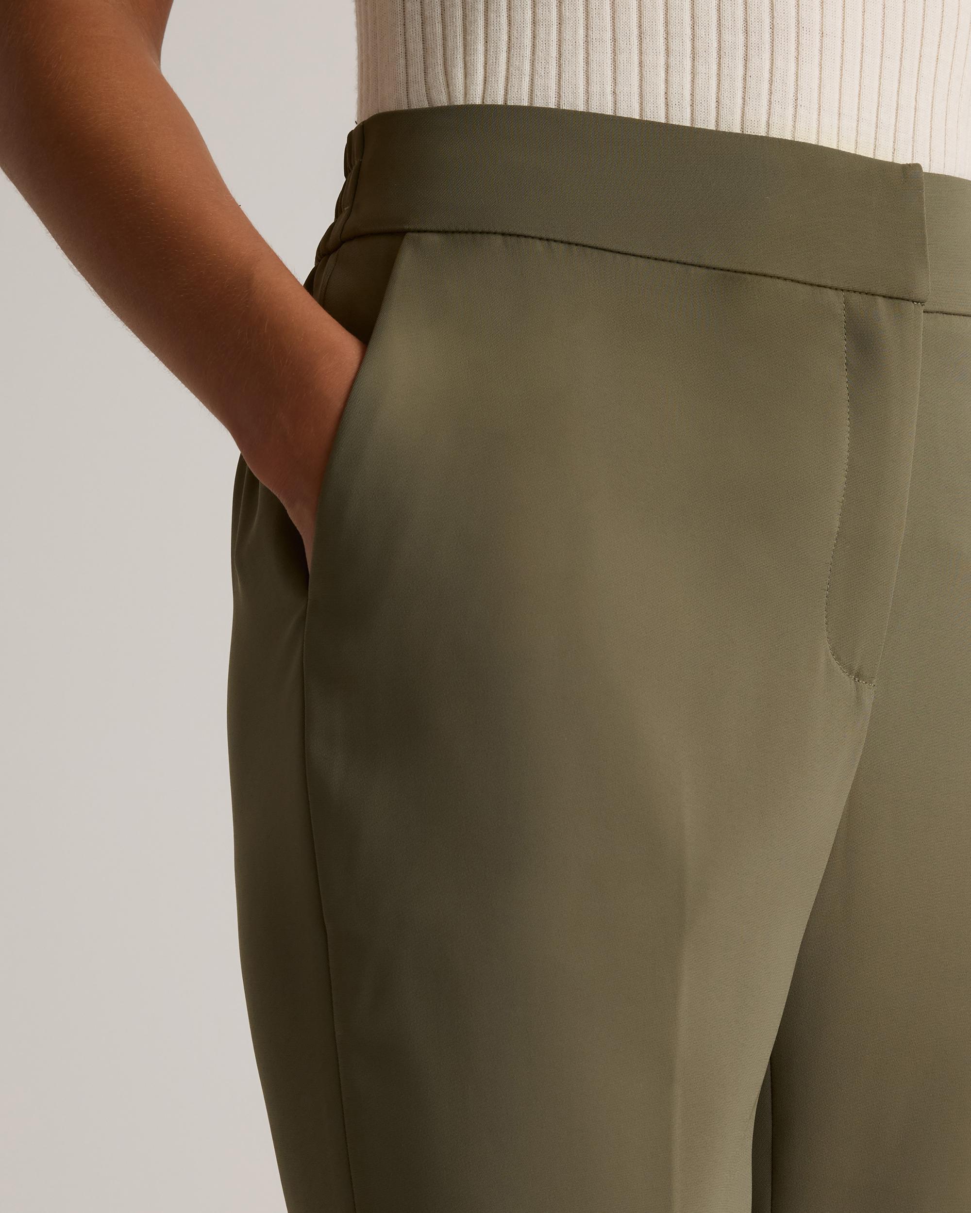 Quince | Women's Stretch Crepe Ankle Pants Recycled Polyester Product Image
