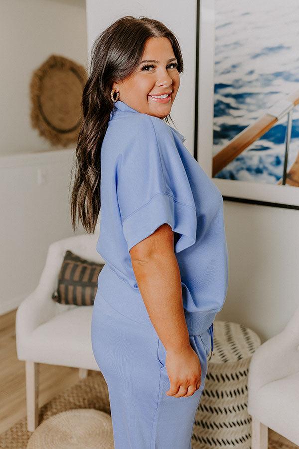 Easygoing Quarter Zip Top Curves Product Image