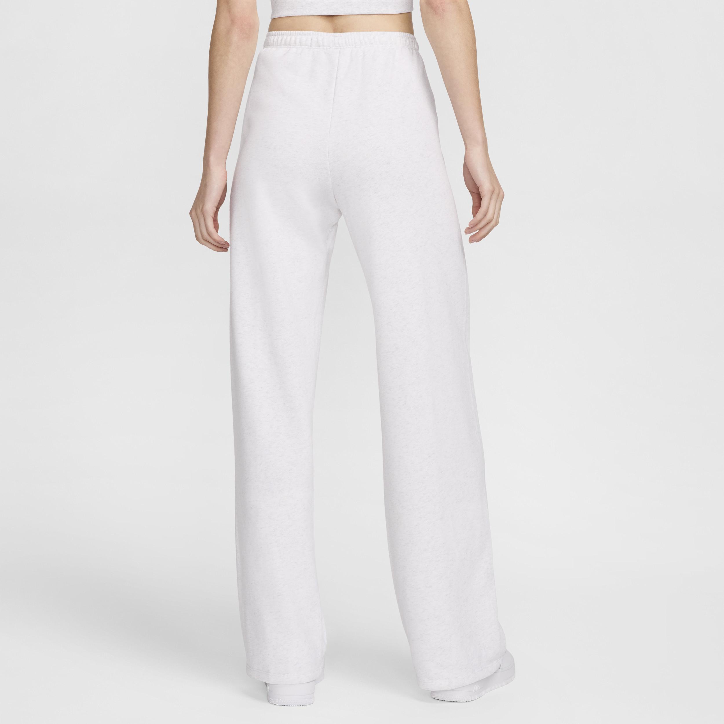 Womens Nike Sportswear Chill Terry Mid-Rise French Terry Open-Hem Sweatpants | HF6457-051 Product Image