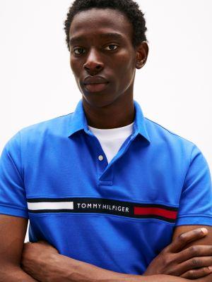 Regular Fit Embroidered Stripe Polo Product Image
