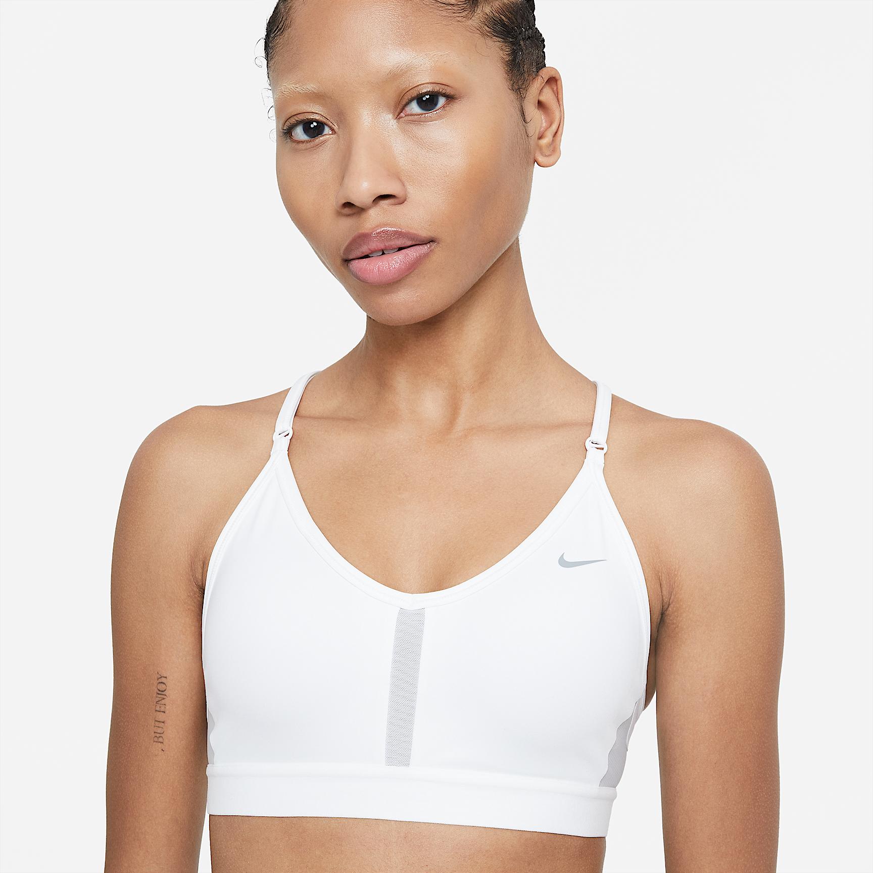 Nike Womens Indy Light-Support Padded V-Neck Sports Bra | CZ4456-100 Product Image