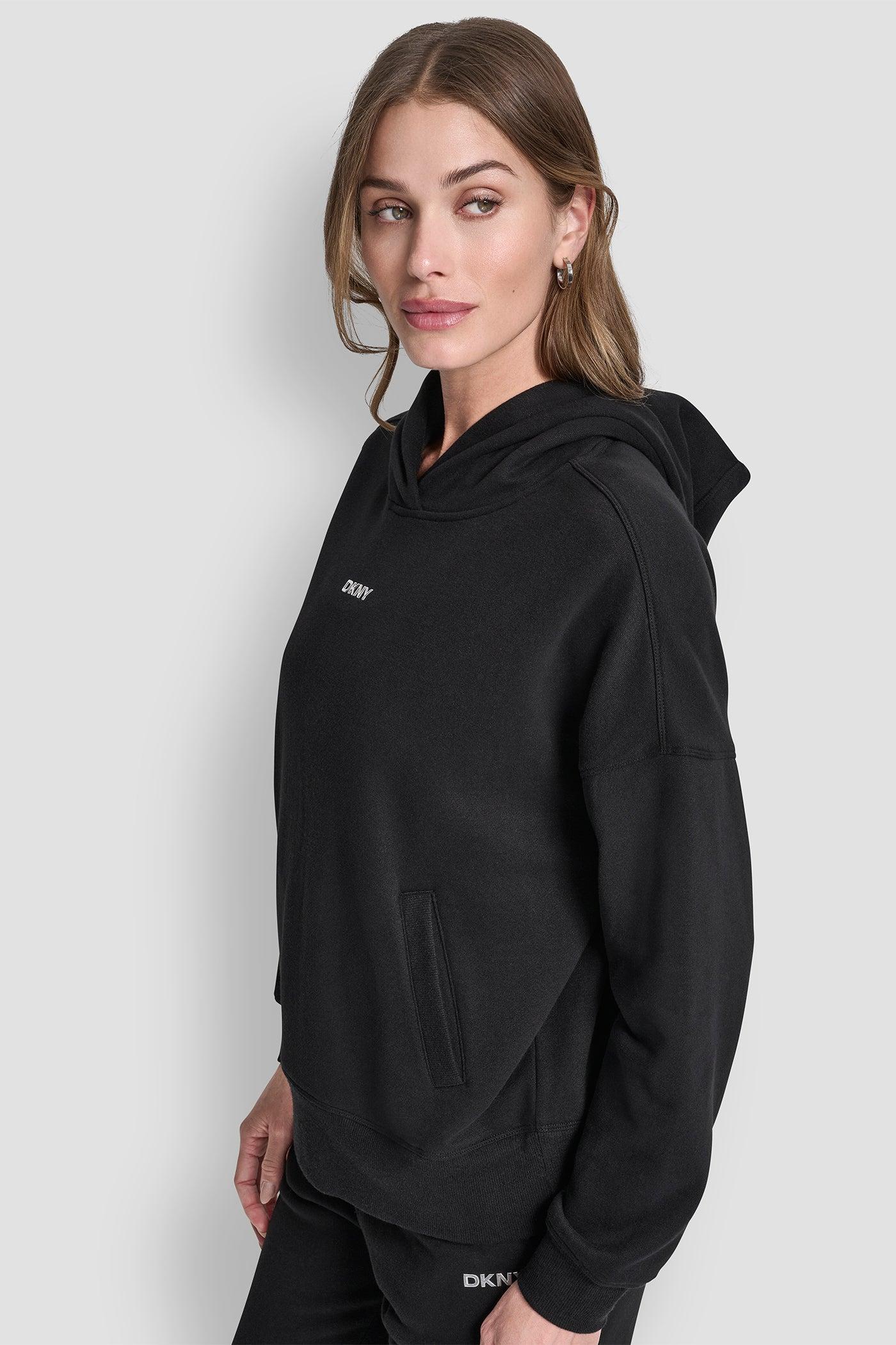 METALLIC BUBBLE LOGO FLEECE DROP SHOULDER HOODIE Product Image