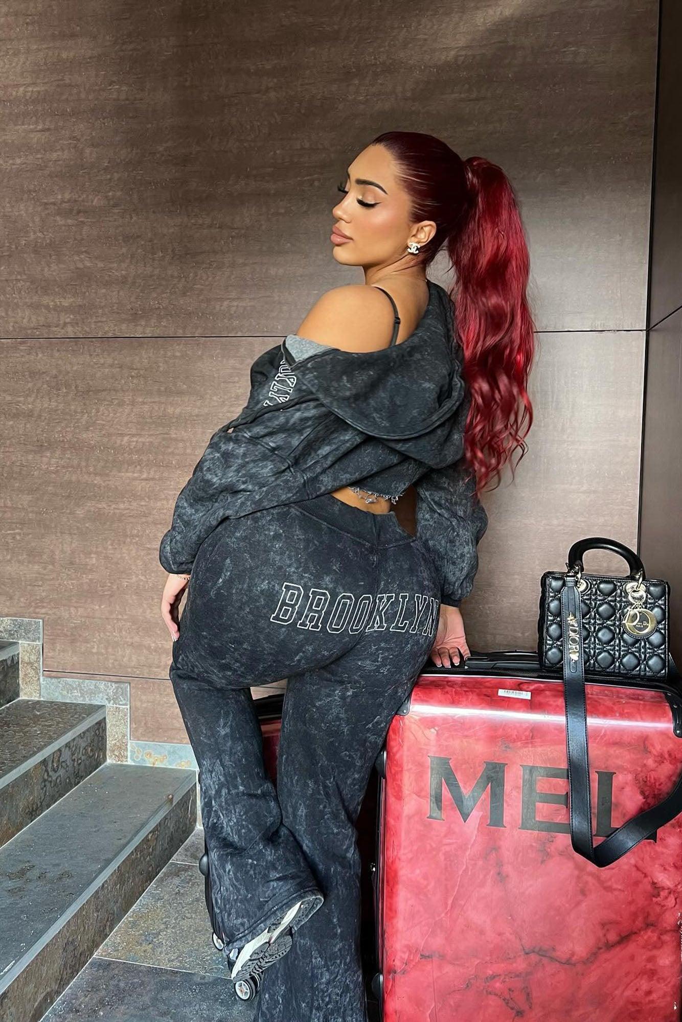 Brooklyn City Washed Sweatpants - Black Wash Product Image