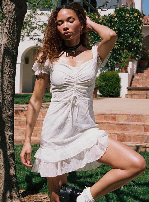 Mikail Mini Dress White Product Image