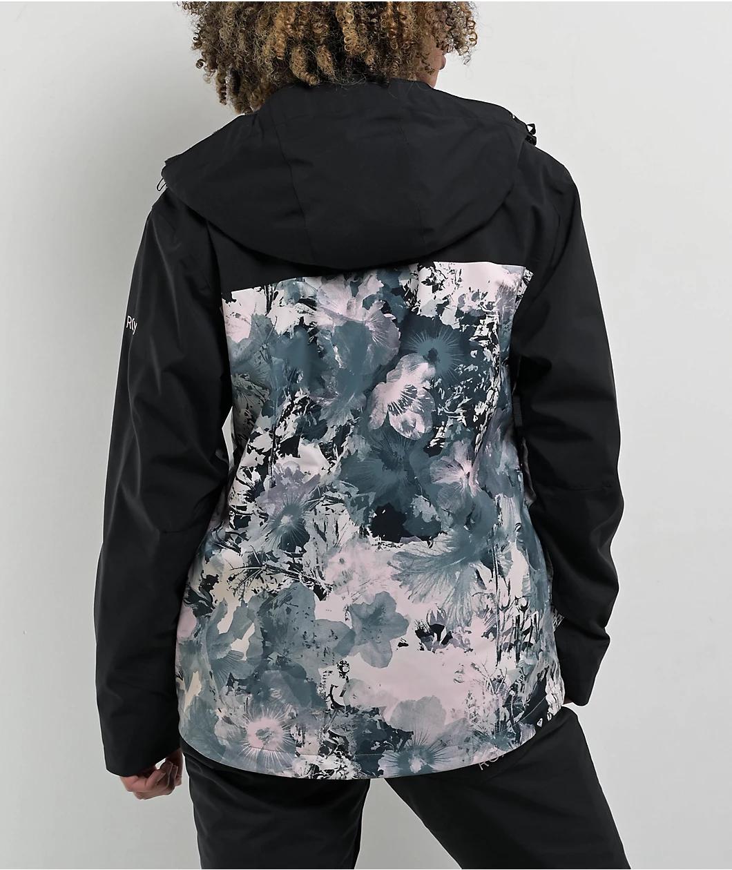 Roxy Jetty 3-In-1 Sea Pine Dreamy Picture 10K Snowboard Jacket Product Image